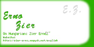 erno zier business card